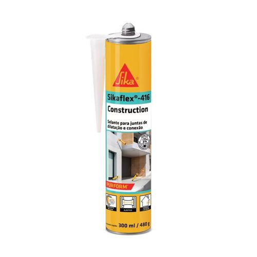 Selante Elástico de Poliuretano Sikaflex 416 Construction Cinza 300ml